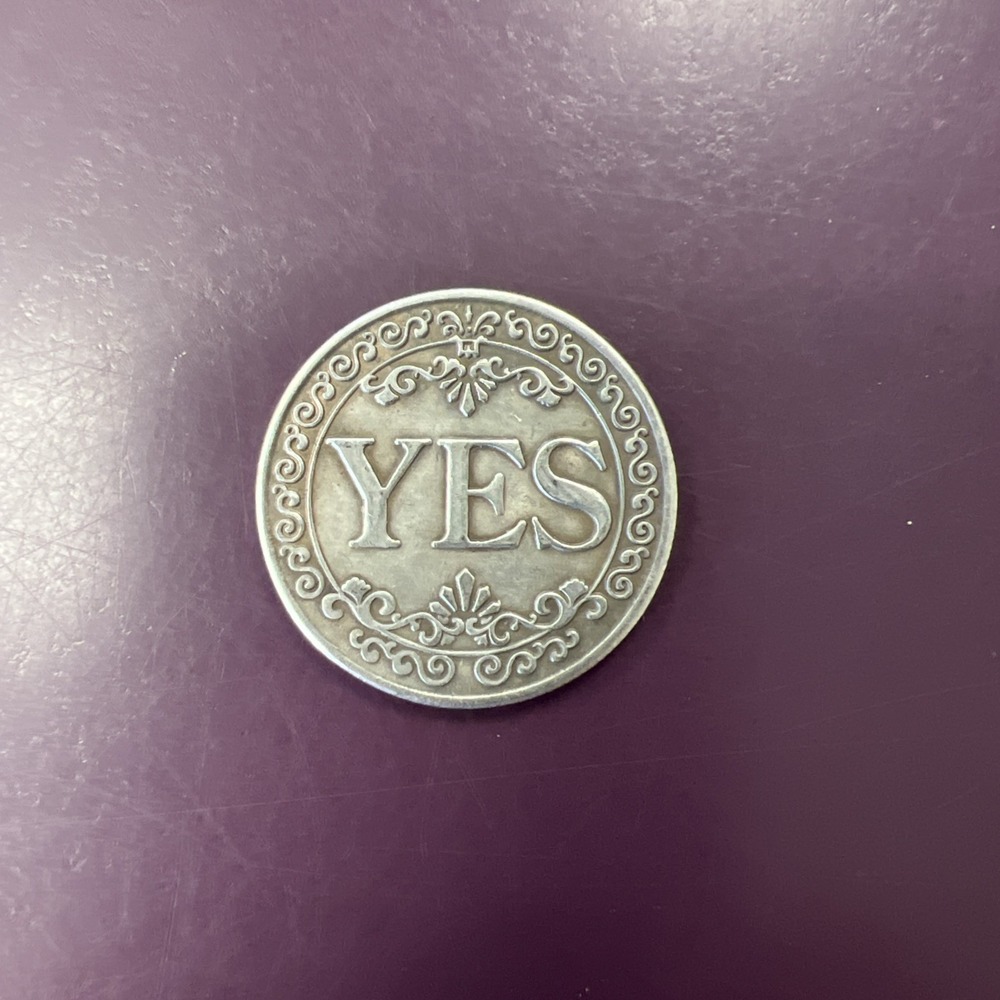 Yes Or No Decision Coin Metal Flip Coin Challenge Coin Novelty Gift